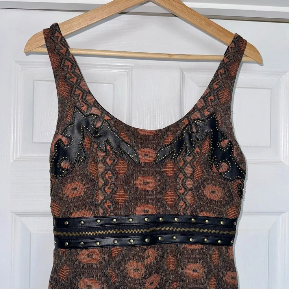 New Romantics Free People Mini Dress Brown XS